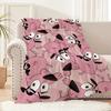 Cute Cartoon C-Courage the C-Cowardly Dog Blanket Soft Comfortable Nap Blanket Suitable Office Bedroom Warm Birthday Home Gift