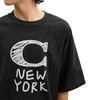 Coach SS24 Letter Print Cotton Crew Neck Short Sleeve T-Shirt Men Tops Black CM820-BLK