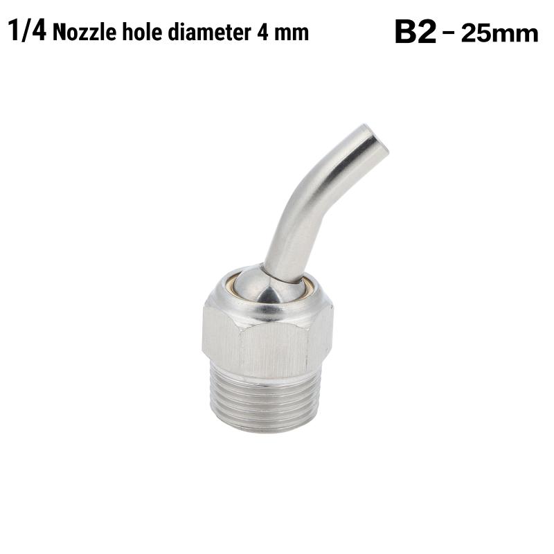 Stainless Steel Coolant Hose Nozzles Low Maintenance Anti Rust for CNC Lathes Toolholder Factory Machining Tooling
