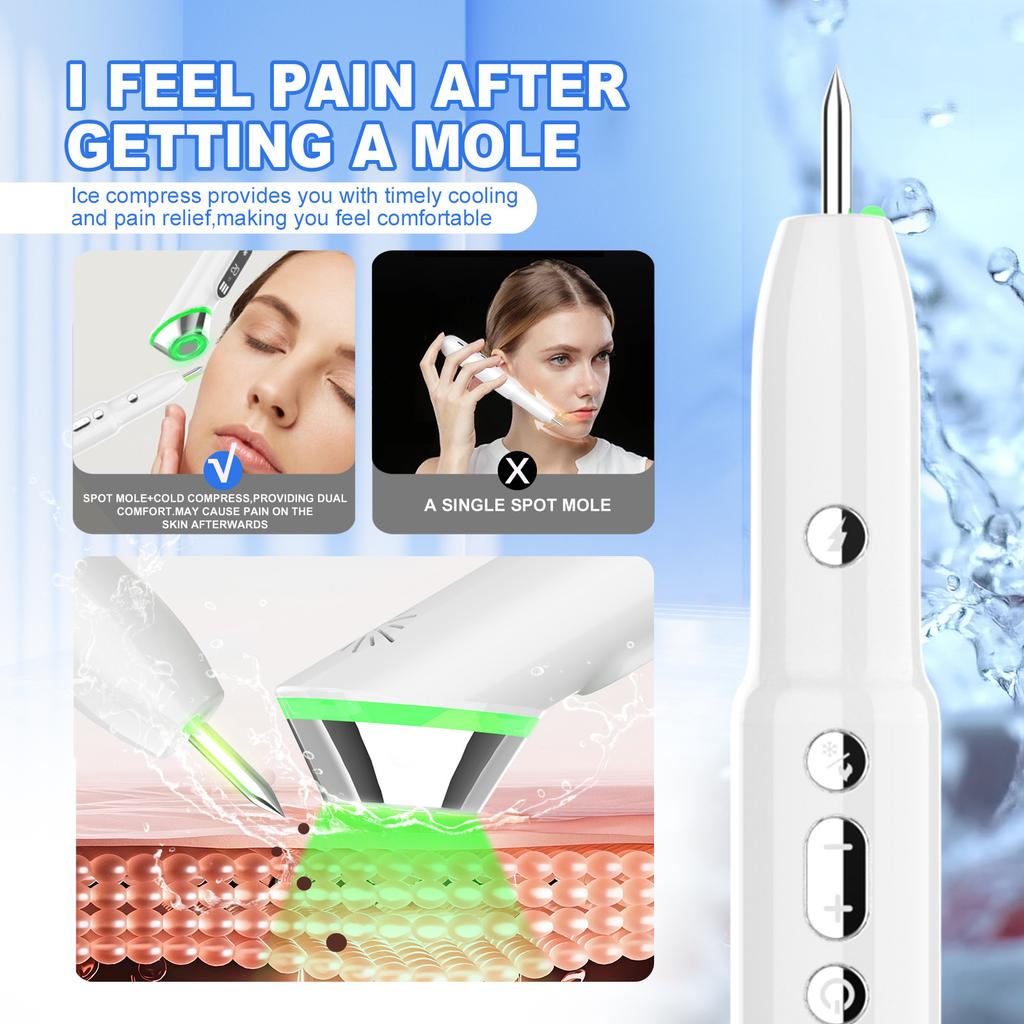 Ice Compress Mole Pen Upgraded Skin Beauty Pen Multi-functional Beauty Pen Xiaobai Cleansing Pen Hot and Cold Household Beauty Instrument