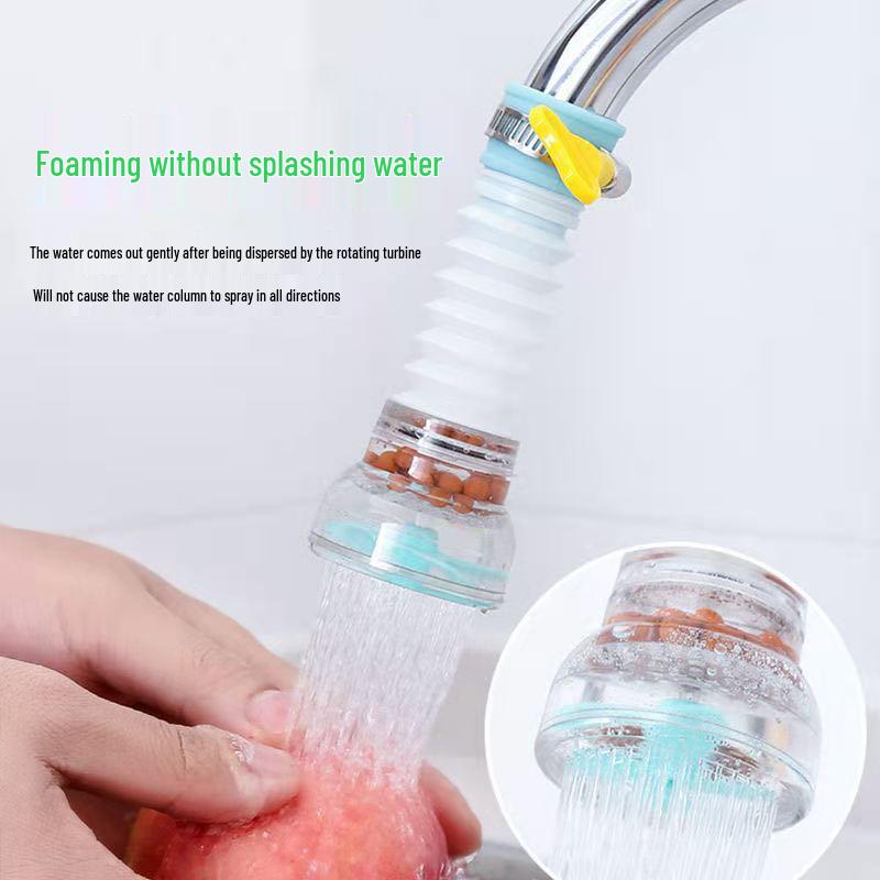 Universal Splash-Proof Kitchen Faucet Extender & Water Purifier