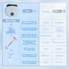 Electric Facial Massager Digital Display Compact Face Massager with Heat Portable Rechargeable Anti-Aging and Vibration