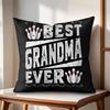 Best Grandparents Ever Cushion Cover Natural Linen Organic Fabric DoubleSided Printing Couch Pillow Covers Home Decor