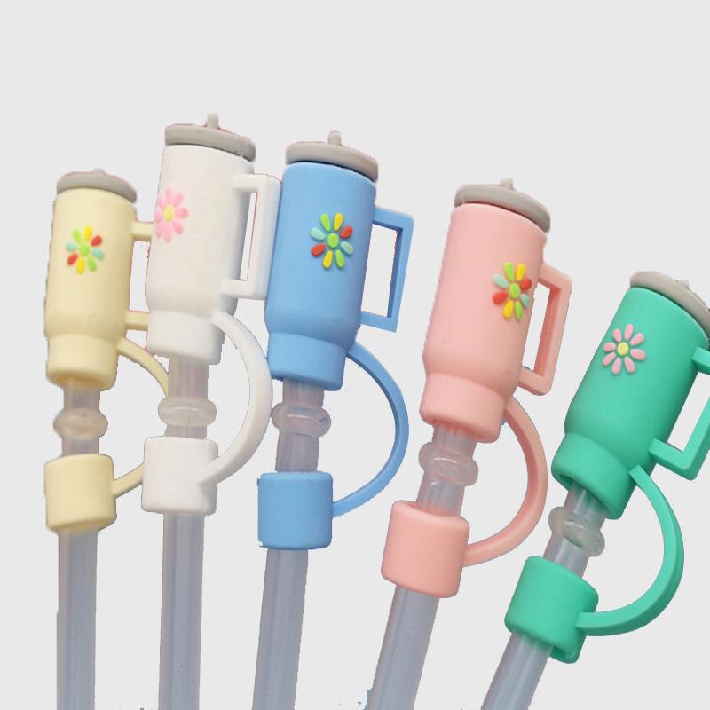 Large Caliber 10mm Straw Cap, Colored Tea Cup Straw Cover, Dust-Proof Pearl Milk Tea Straw Dust Cover