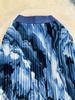 European & American Wave Pattern High-Waisted A-Line Pleated Midi Skirt