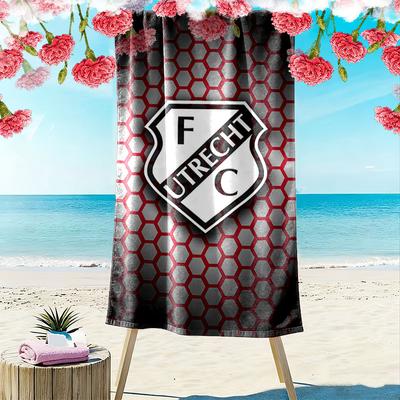 FC Utrecht1 Print Beach Towel, Large Soft Quick Dry Towel for Beach Camping Swimming