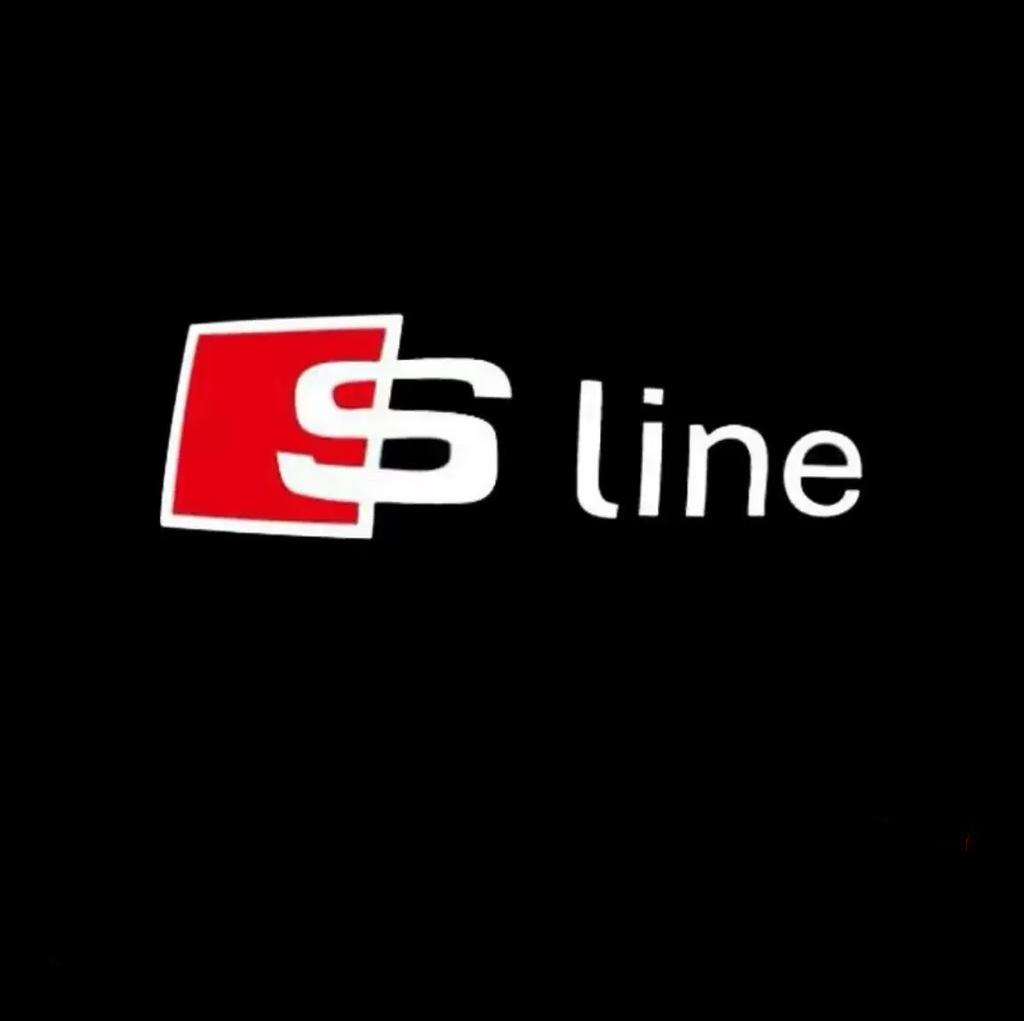 For Audi 8L 2PCS for Audi RS S LINE S3 S4 S5 Quattro Q7 Q5 A3 A5 A7 A6L A4L A8L R8 LED Car Door HD Laser Projector Lights Door Welcome Lamp