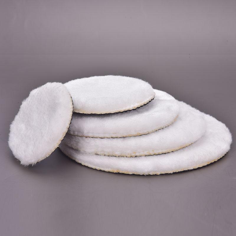 5 buc. Kit universal de lustruit pentru capota din lână moale Discuri de lustruit auto albe