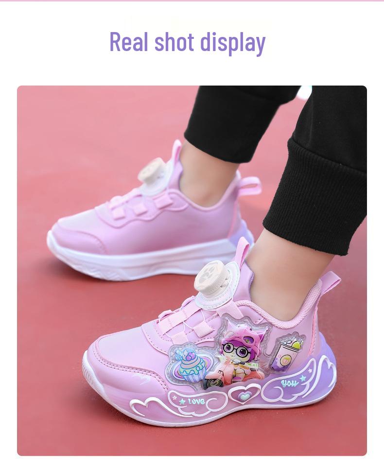 2025 Wasserdichte Leder-Laufschuhe für Mädchen – Rutschfest, Weiche Sohle, Lässig für ältere Kinder