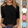 Women's Fashion Long Sleeve O-Neck Casual Blouses & Shirts