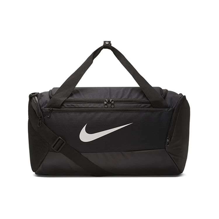 Nike 40L Brasilia Double Zipper Large Capacity Multifunctional Casual Sports Polyester Basketball Gym Camping Travel Bag Unisex bags Black BA5957-010 Black