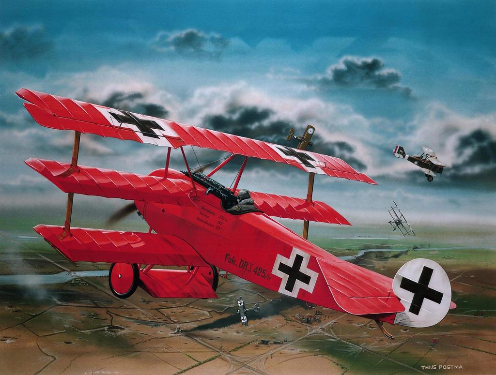 German Revell Fokker 04744 Plastic Model 1/28 Dr.1