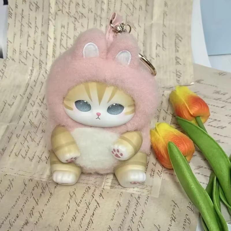 Decorative Mandatory Girls New Kawaii Mofusand Vinyl Series Toys Shark Cat Surprised Box Toy Ornaments For Kids Birthday Gift Pendant Replica