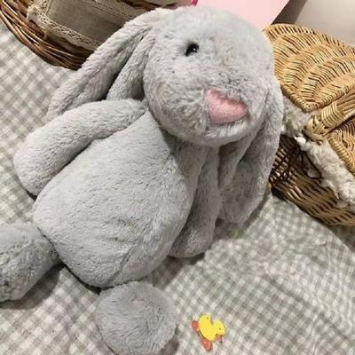 60cm Bunny Plushies Doll Toys Stuffed Dolls Rabbit Big Animal Lunar Chinese New Year Toy Easter Gift for Friends Children