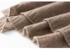 Women's 100% Pure Cashmere Solid Color Knit Shawl - Warm Fashion for Autumn & Winter