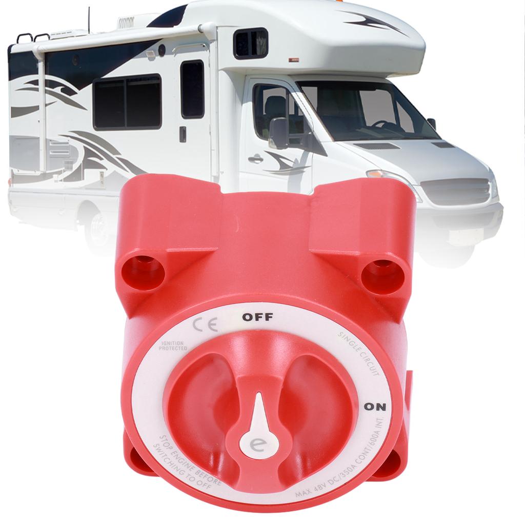 350A Battery Switch ON/Off Knob Type Single Circuit Power Disconnect Isolator for Marine Boat Car Truck Trailer RV