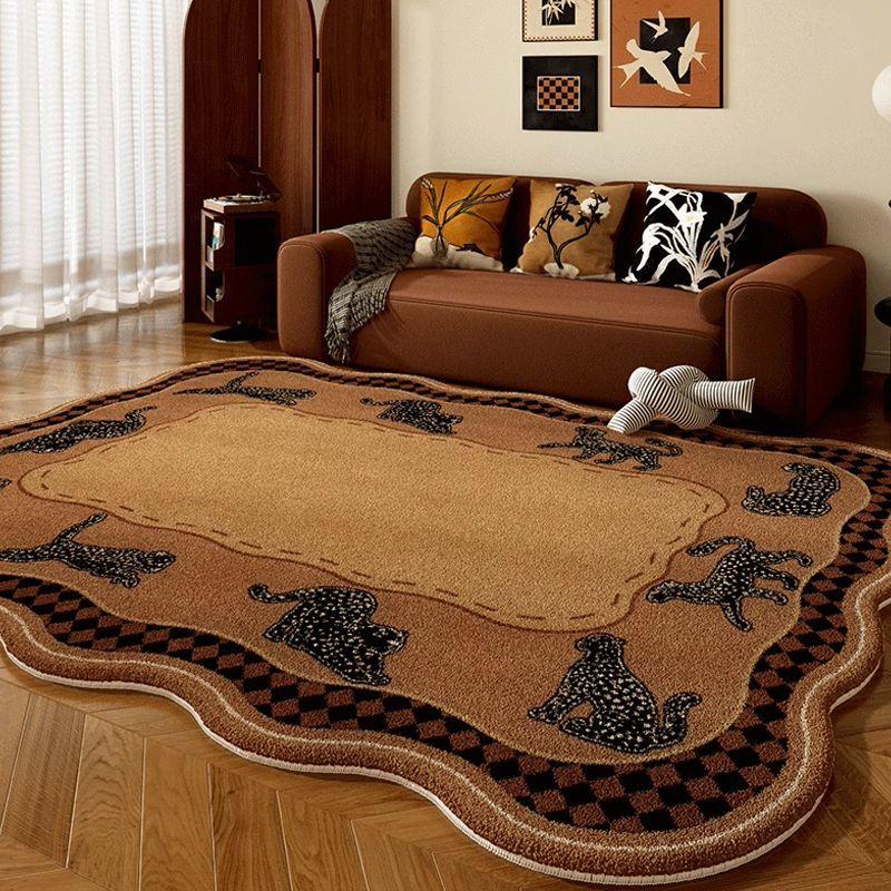 

Ковер для гостиной в стиле ретро, ковер в старинном стиле, коврик под диван и чайный столик, ковер для комнаты, спальни, прикроватный коврик 80 * 120CM