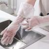 50PCS Waterproof Dishwashing Gloves Long Cuff Extended Gloves Cleaning Gloves  Gardening