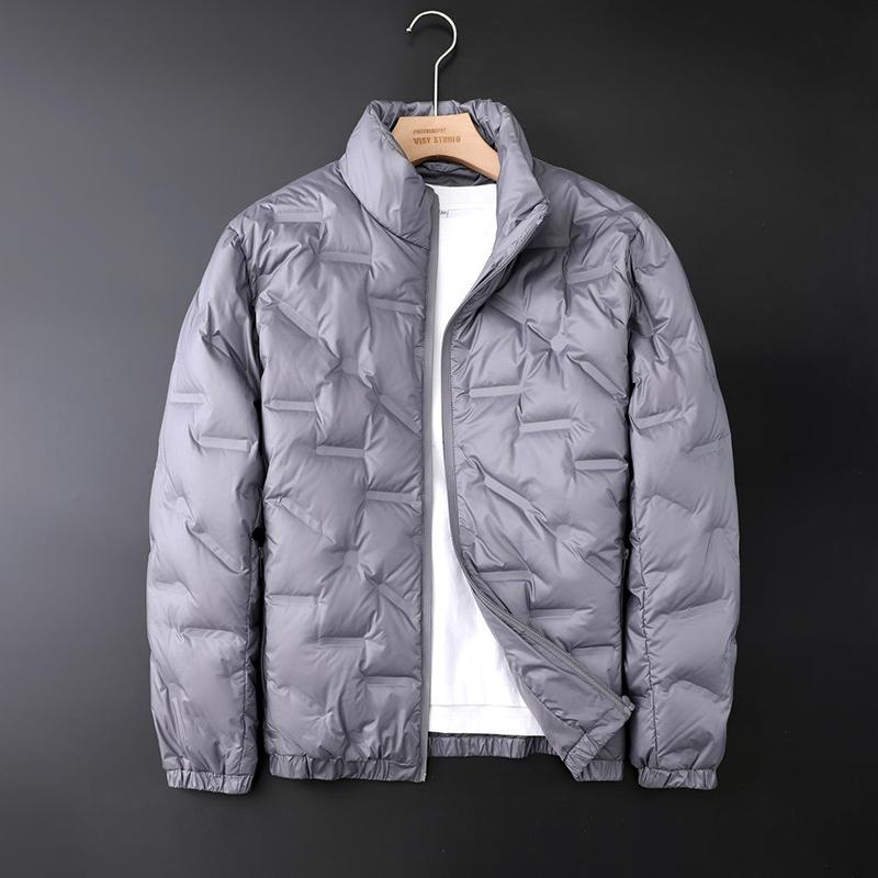 Outdoor High-quality Fitness Running High-quality Laminated Feather Jacket Comfortable and Breathable Men's Warm Baseball Jacket