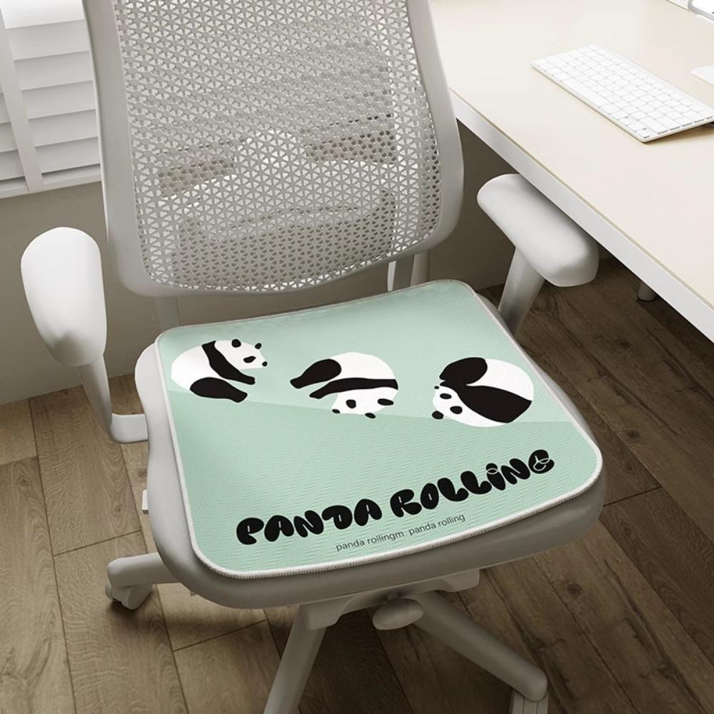 2pcs Cute Cartoon Seat Cushion Summer Chair Cool Sedentary Ice Breathable Fart Cushion