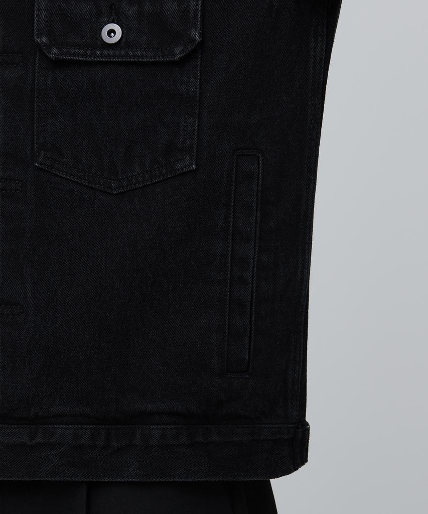 Musinsa Standard Relaxed Denim Trucker Jacket 2 [Washed Black]