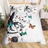 Music Notes Bedding Set Piano Keys Duvet Cover Classic Melody Comforter For Kids Boys Girls Bedroom Decor