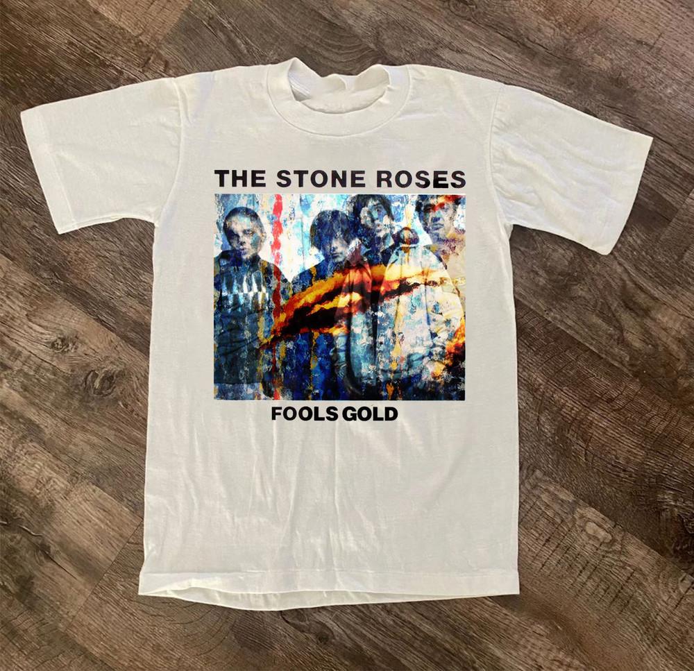 The Stone Roses Band Fools Gold Unisex T-Shirt Full Size GS228 Unisex T-Shirt XL