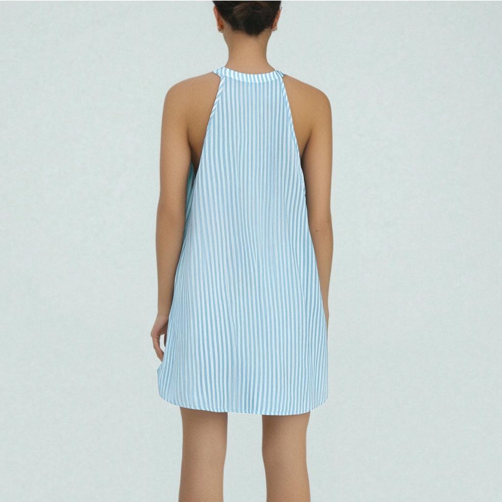 Women's Dresses Casual Sleeveless Striped Dresses