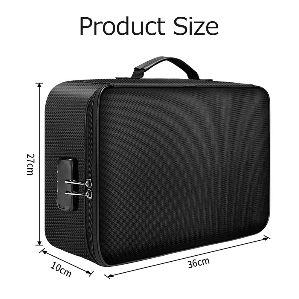 Multifunctional Multi-Layer Document Bag Large Capacity Fireproof Waterproof File Certificate