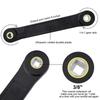 Universal Extension Wrench Set Adjustable Spanner with 3/8'' & 1/4'' Adapter Automotive Repair Hand Tools Ratchet Wrench Durable