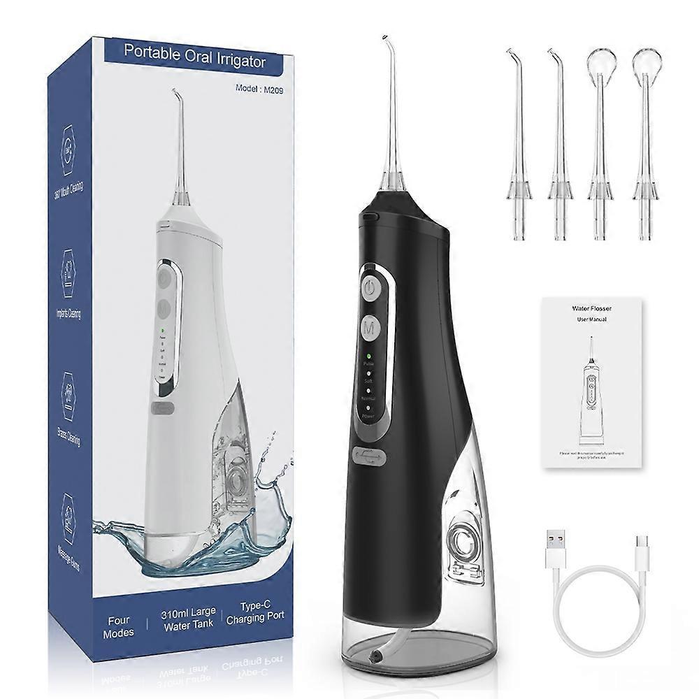 M209 310ml Cordless Water Flosser 4 Modes IPX7 Waterproof Dental Oral Irrigator Teeth Cleaner
