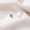 Tanzanite Gemstone 925 Sterling Silver Boho Jewelry Handmade Stud Earrings0.54" EE-151-4