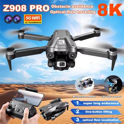 2025 New Z908Max Mini Drone 5G WIFI FPV Professional 8K HD ES Dual Camera Helicopter Obstacle Avoidance RC Quadcopter Drone Toy Gift