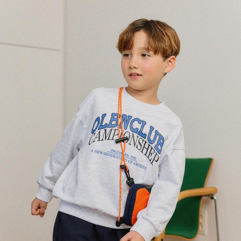  Olivan  Lattering Logo Sweatshirt  Melange 