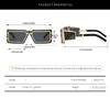 New Metal Men Sunglasses Square Fashion Glasses Steampunk Men Luxury Brand Design Sun Glasses Women Outdoor Punk Eyewear Uv400