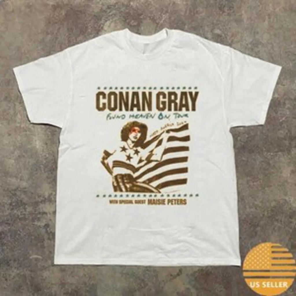 Conan Gray Global Found Heaven On Tour 2024 T Shirt Full Size S 5xl Vintage Unisex Versatile Soft Stretched Graphic