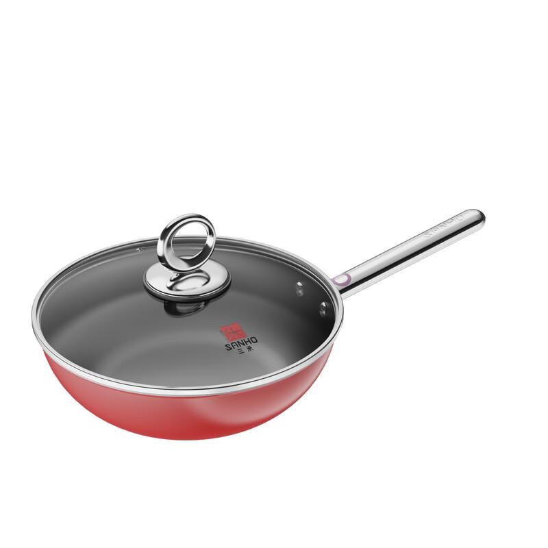 SANHO 32CM Titanium Alloy Non-stick Wok