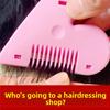1PCS Cute Heart-shaped Double-sided Bangs Trimmer Safe Hairdressing Haircut Comb Double-sided Hair Cutting Hair Trimmer