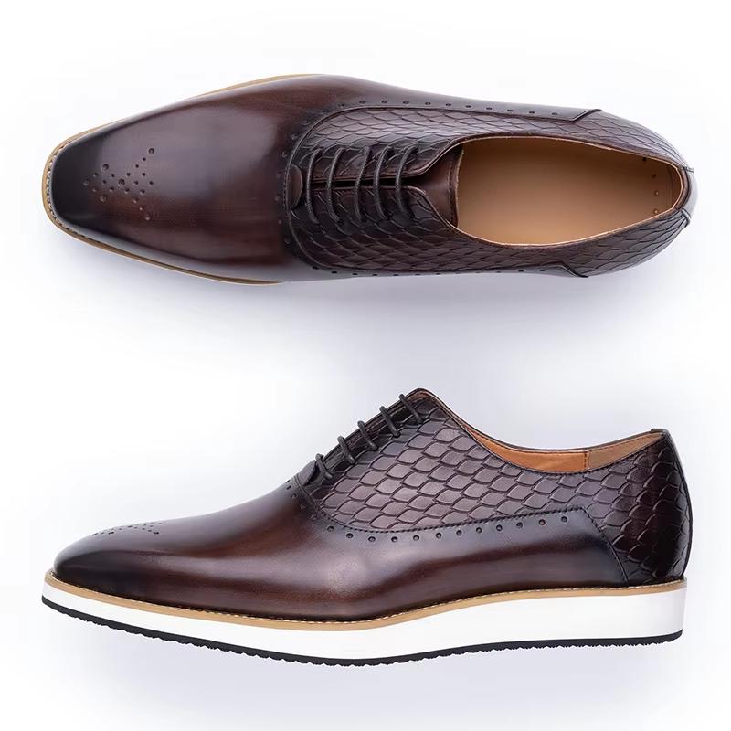 Fashion Leather Men Shoes Formal Business Comfortable Lace Up Leisure Shoes Casual EVA Rubber Bottom Fashion Sneaker Oxfords Man Shoes