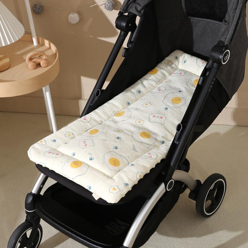 Stroller Mat Thickened Beanie Velvet High Landscape Baby Walking Blanket Soft Children'S Dining Chair Cushion Soft Cushion
