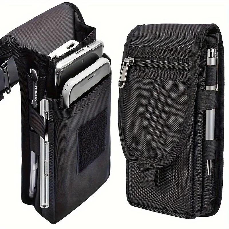 Mobile Phone Bag Casual Waist Bag Pen Insertion Bag Flip Top Mobile Phone Waist Hanging Bag Waist Bag Mobile Phone