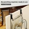 Multifunctional Punch-free Pot Lid Rack Household Kitchen Wall-mounted Iron Pot Lid Rack Multi-layer Cutting Board Storage Rack