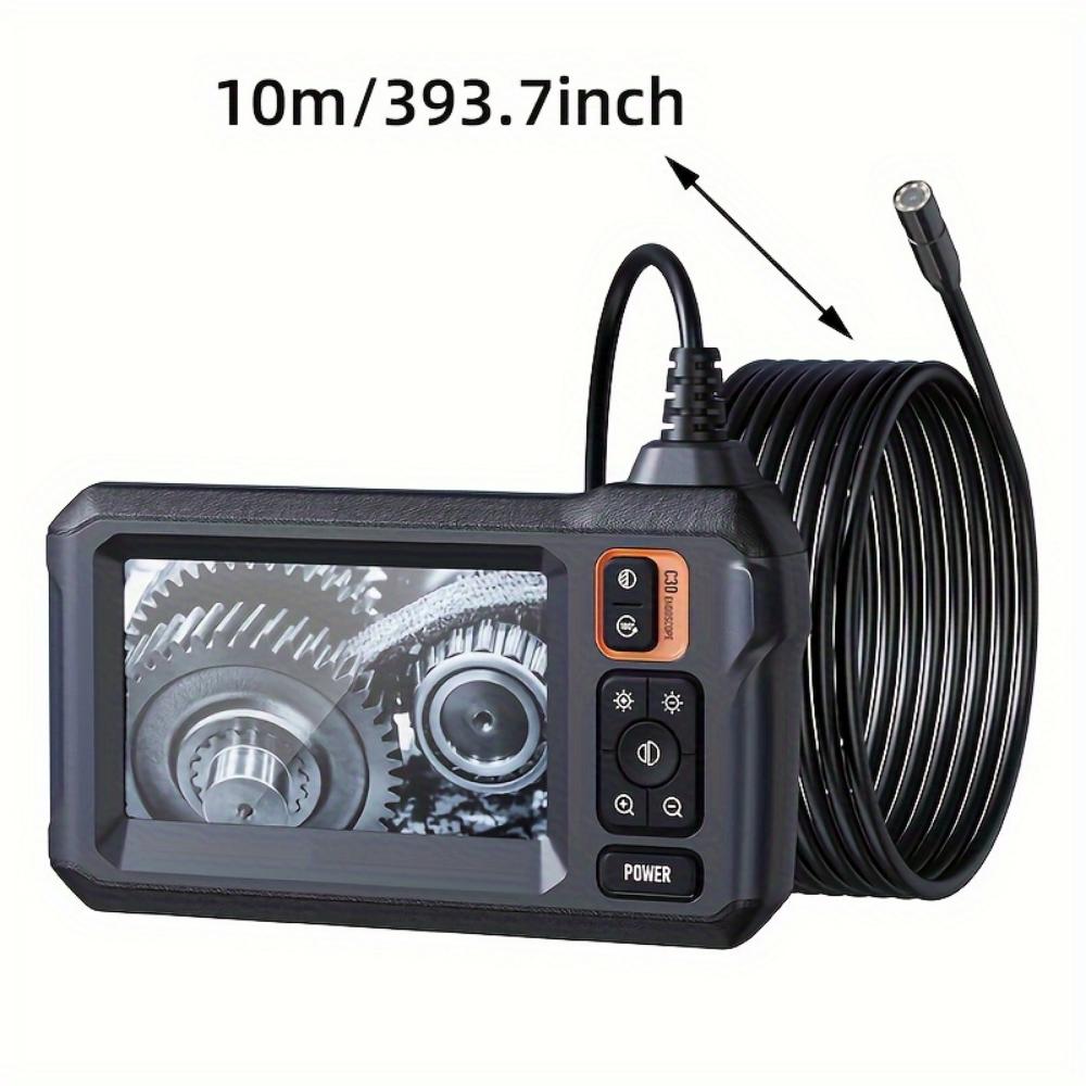 Industrial Endoscope with Lamp, 8mm Endoscopy Camera 4.3-inch LCD Screen, Suitable for Automotive Pipes, Sewers, Walls, Drains, Home Decoration Tools