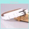 Ladies Genuine Leather Belt With Metal Buckle For Business Casual And Office Wear