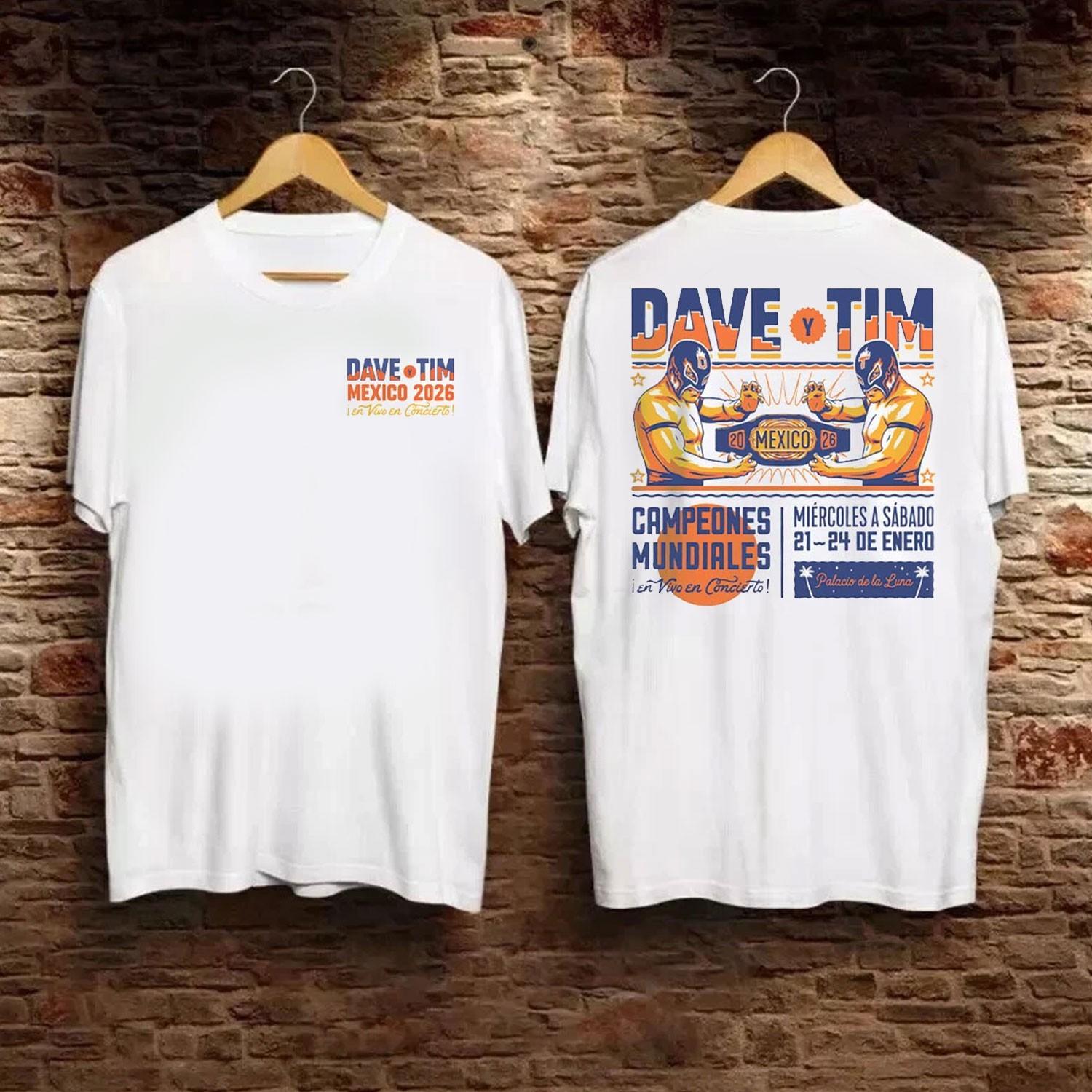 Dave Matthews Band And Tim Reynolds Riviera Maya Mexico 2026 Reprint Shirt XXXL