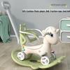 3-in-1 Wooden Rocking Horse & Ride-On Toy: Perfect First Birthday Gift for Boys and Girls