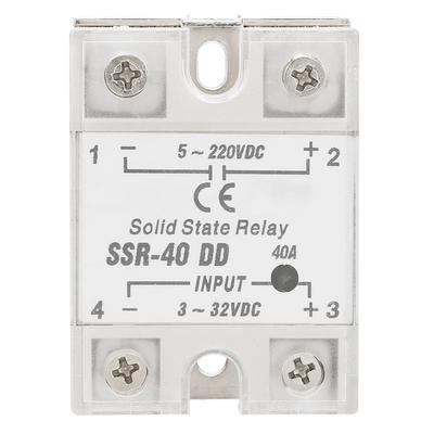 Halbleiterrelais SSR40 DD 40A 5220VDC für industriellen Automatisierungsprozess