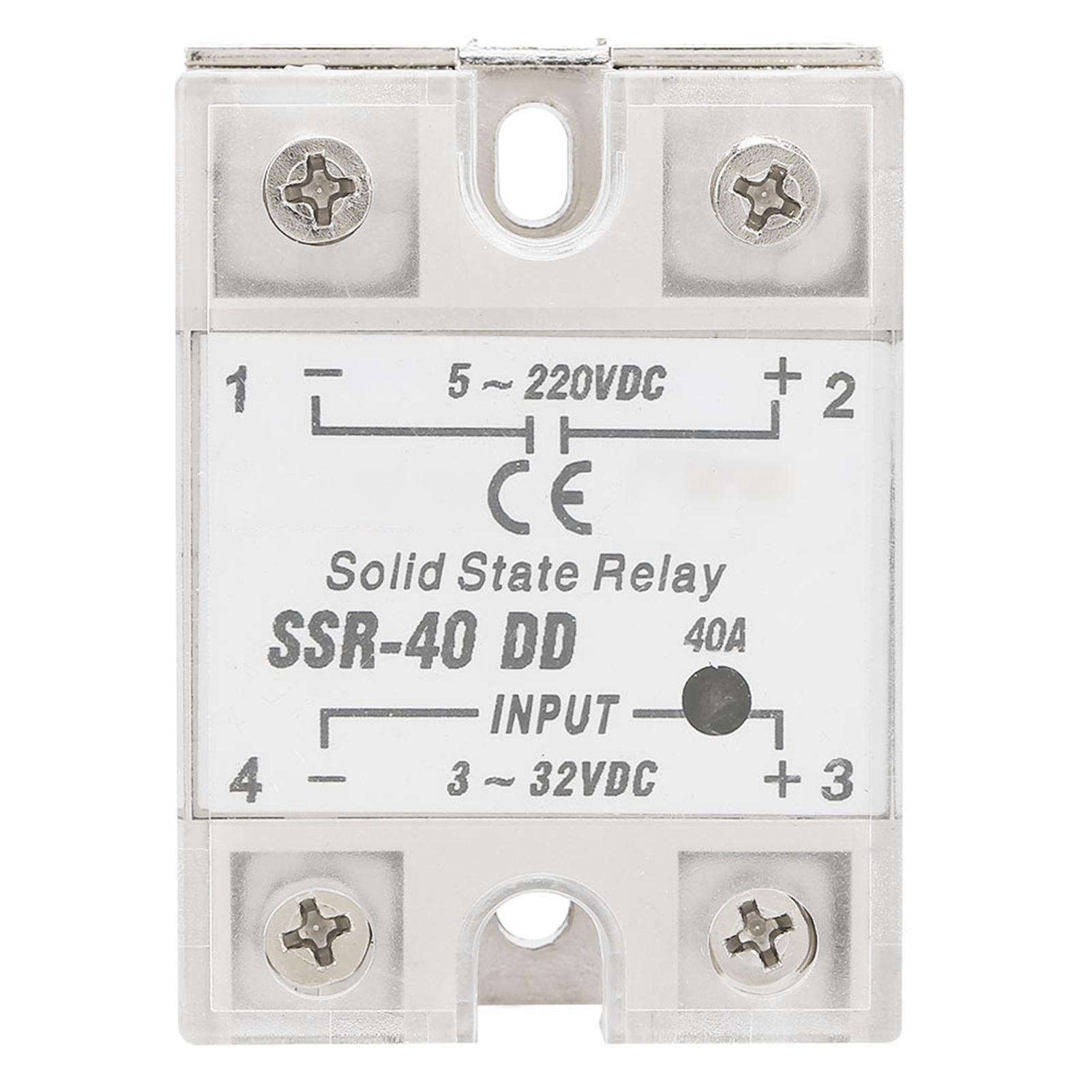 

SSR40 DD 40A 5220VDC Твердотільні реле для процесів промислової автоматизації