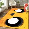 1Pc Yellow Monster Face Rug, Office Carpet Indoor Outdoor Doormat, Non-Slip, Comfortable, Living, Christmas Halloween, Xmas Gift S1512