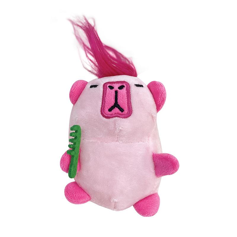 1-20PCS Kawaii Keychain Plush Pendant Explosive Kapybara Plush Pendant Keychain Toys Bag Pendant Doll Car Decoration Doll